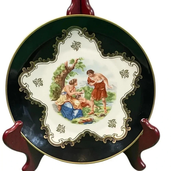 Vintage Antique Eschenbach Balvaria Elfenbein Made in Germany 8'' Plate Gold Rim - Picture 8 of 10